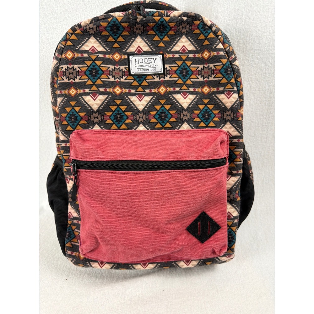 Hooey Mercantile Co Southwestern Geometric Backpack Canvas Laptop Bag Aztec